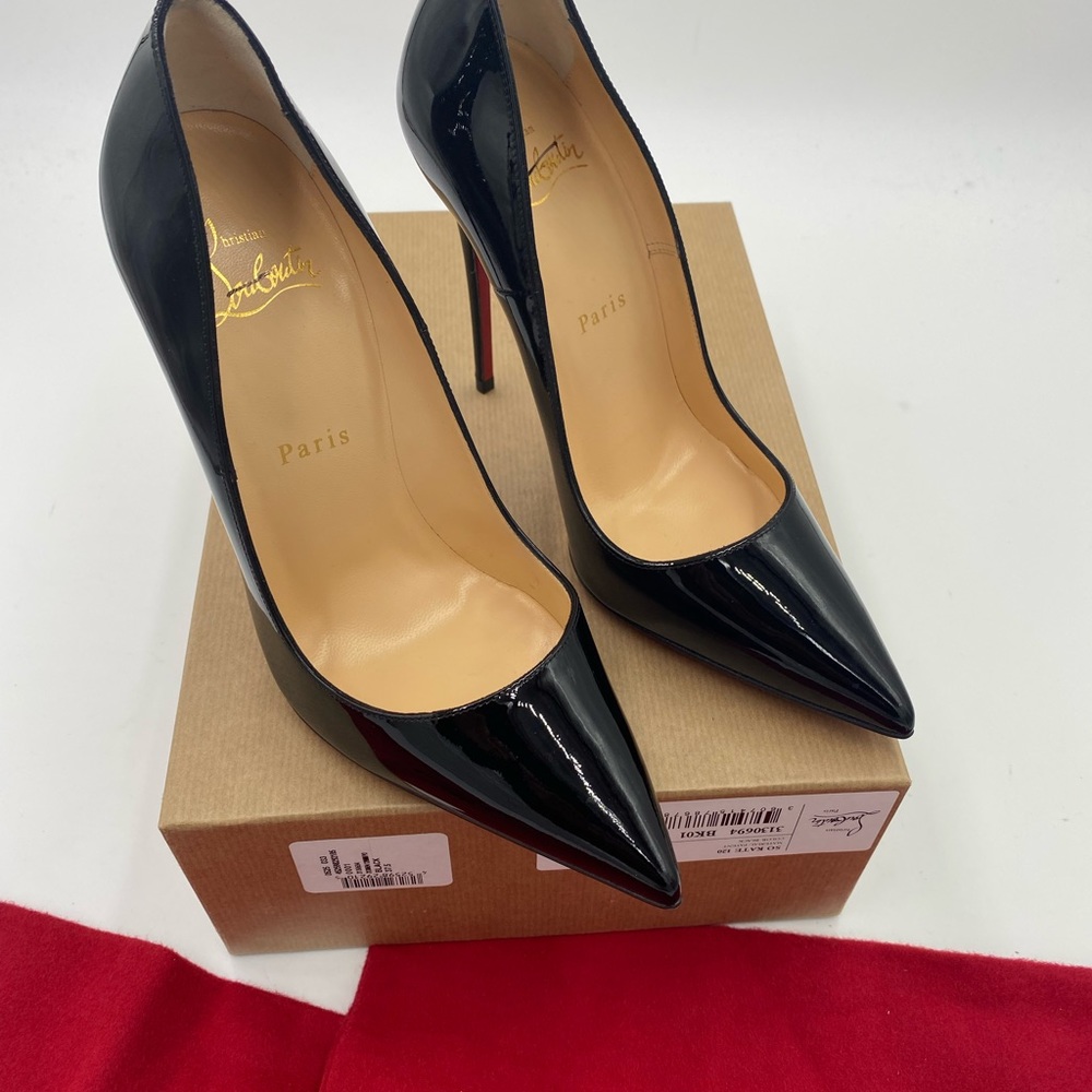 Women’s Christian Louboutin so Kate  120 patent Pumps size 37.5 made in … - Picture 4 of 11